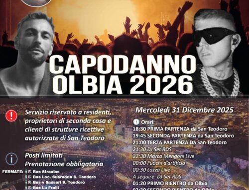 Bus Navetta gratuito per il Capodanno di Olbia