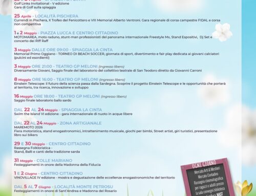 Eventi aprile,maggio e giugno San Teodoro